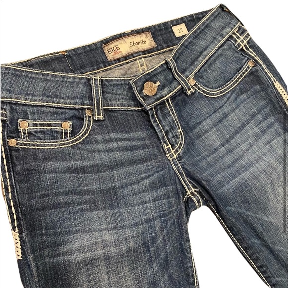 BKE Starlite Stretch Cropped Low Rise Jeans 27 - Picture 5 of 11